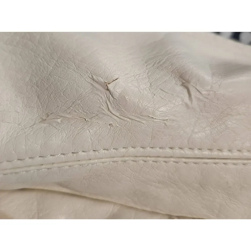 Blanknyc Embroidered Floral‎ Faux Leather Moto Jacket Size Small